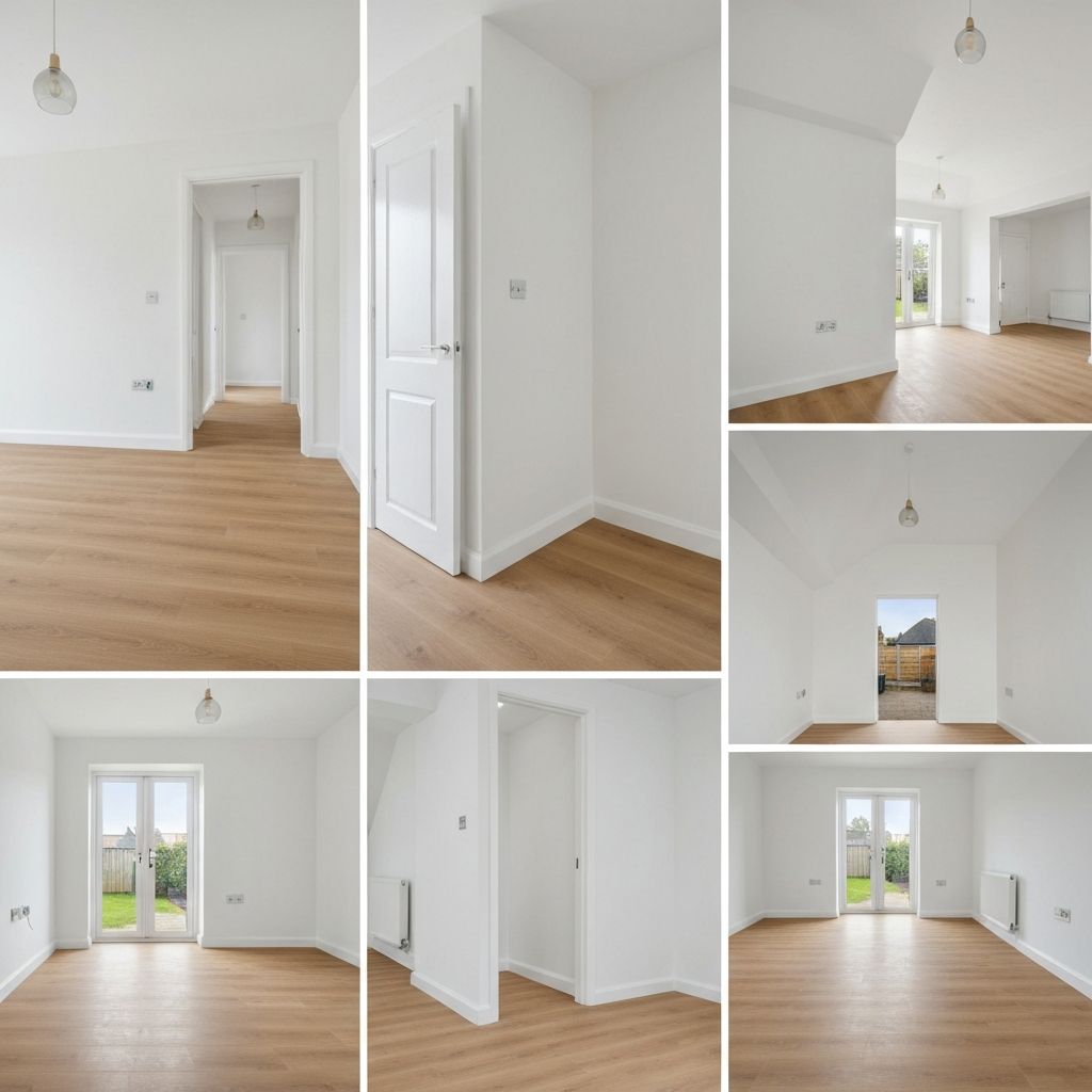 Interior refurbishment with new flooring and paint