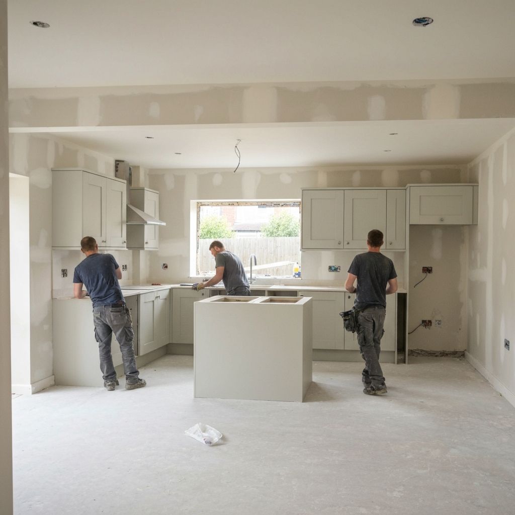 Kitchen renovation in progress